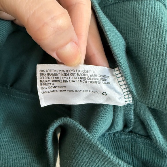 Halloween Town Oversized Terry Cloth Pullover Crew Neck Dark Green Women XLarge - Picture 6 of 8